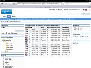 Afbeelding: 2/4 2. OpenIMS DMS vergaderdossier structuur